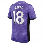 Günstige Fußballtrikots Liverpool Gakpo 18 3rd trikot 2023-24 Kurzarm